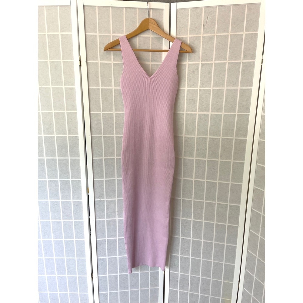 Bae the Label NEW Serenity Sleeveless Knit Maternity Midi Dress Lilac M Stretch